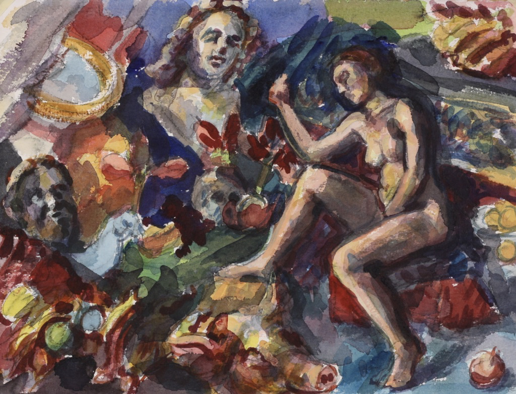 Ariadne; watercolor, 29 x 38 cm, 2010